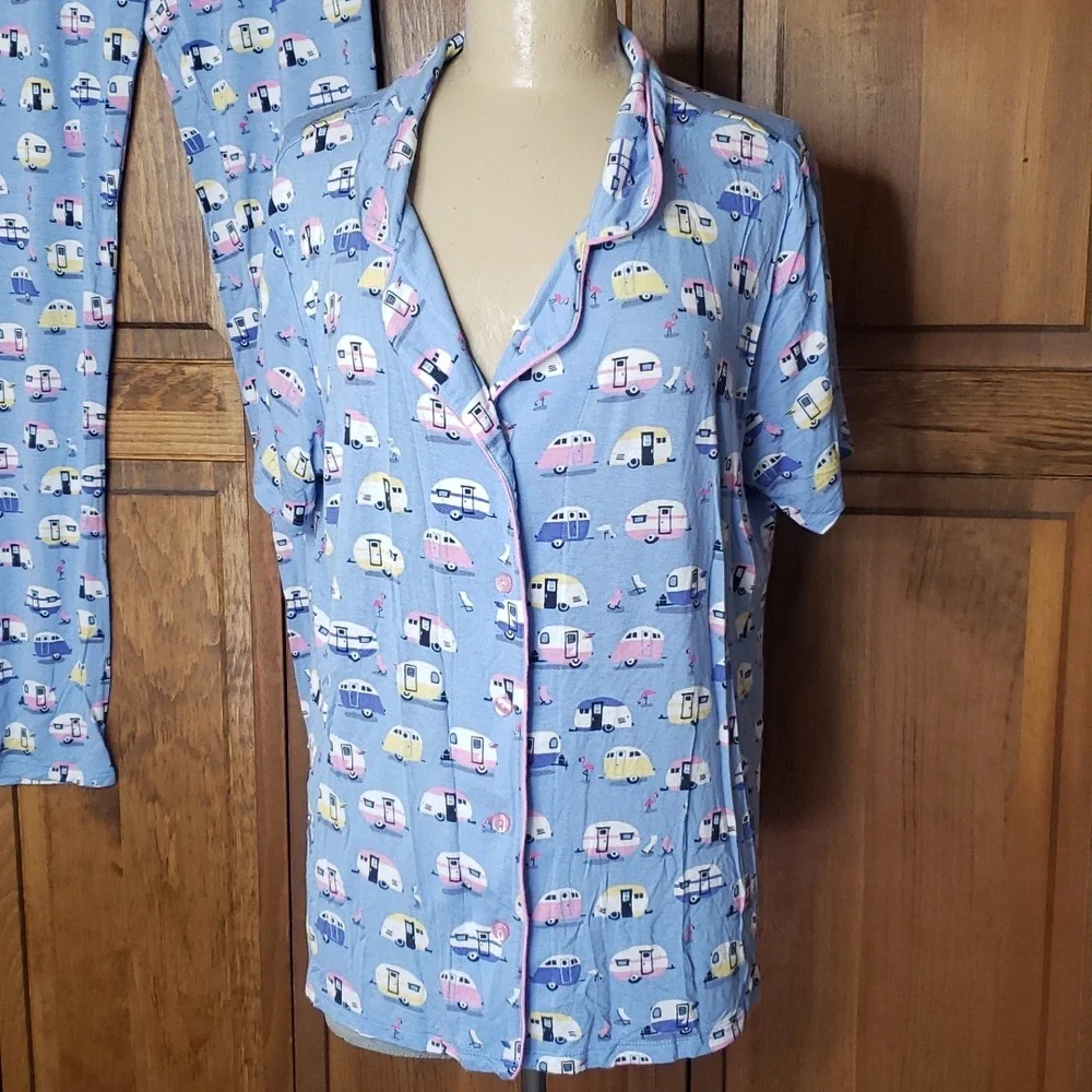 Munki Munki Nite Nite Camper Pajamas Sz XXL